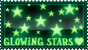 glowing stars stamp